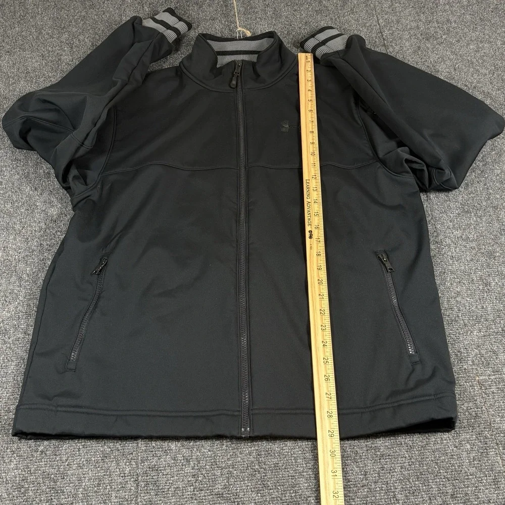 Under Armour Storm Soft Shell Zip Jacket Mens Large Black Performance Sports Gym
